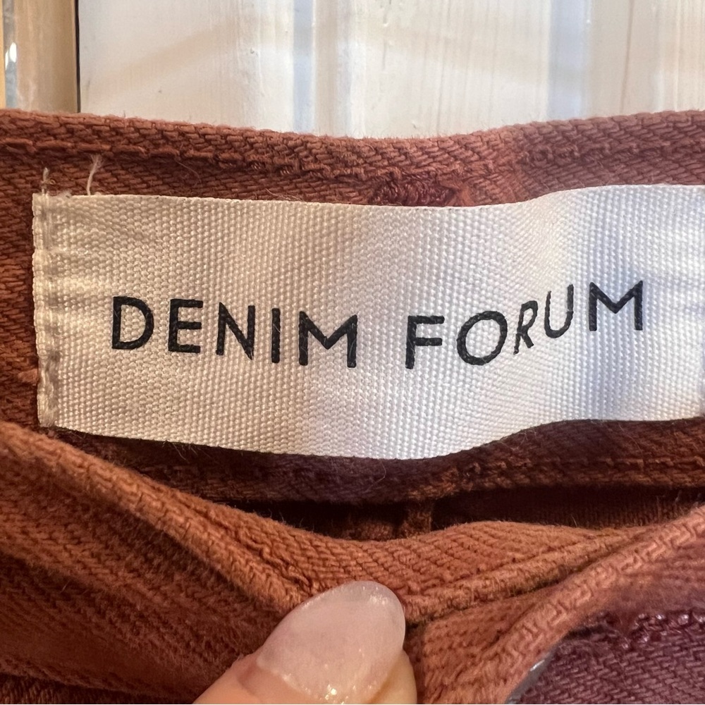 DENIM FORUM High Rise Straight Leg Denim Jeans Aritzia Vintage Everyday Pant - Picture 3 of 4